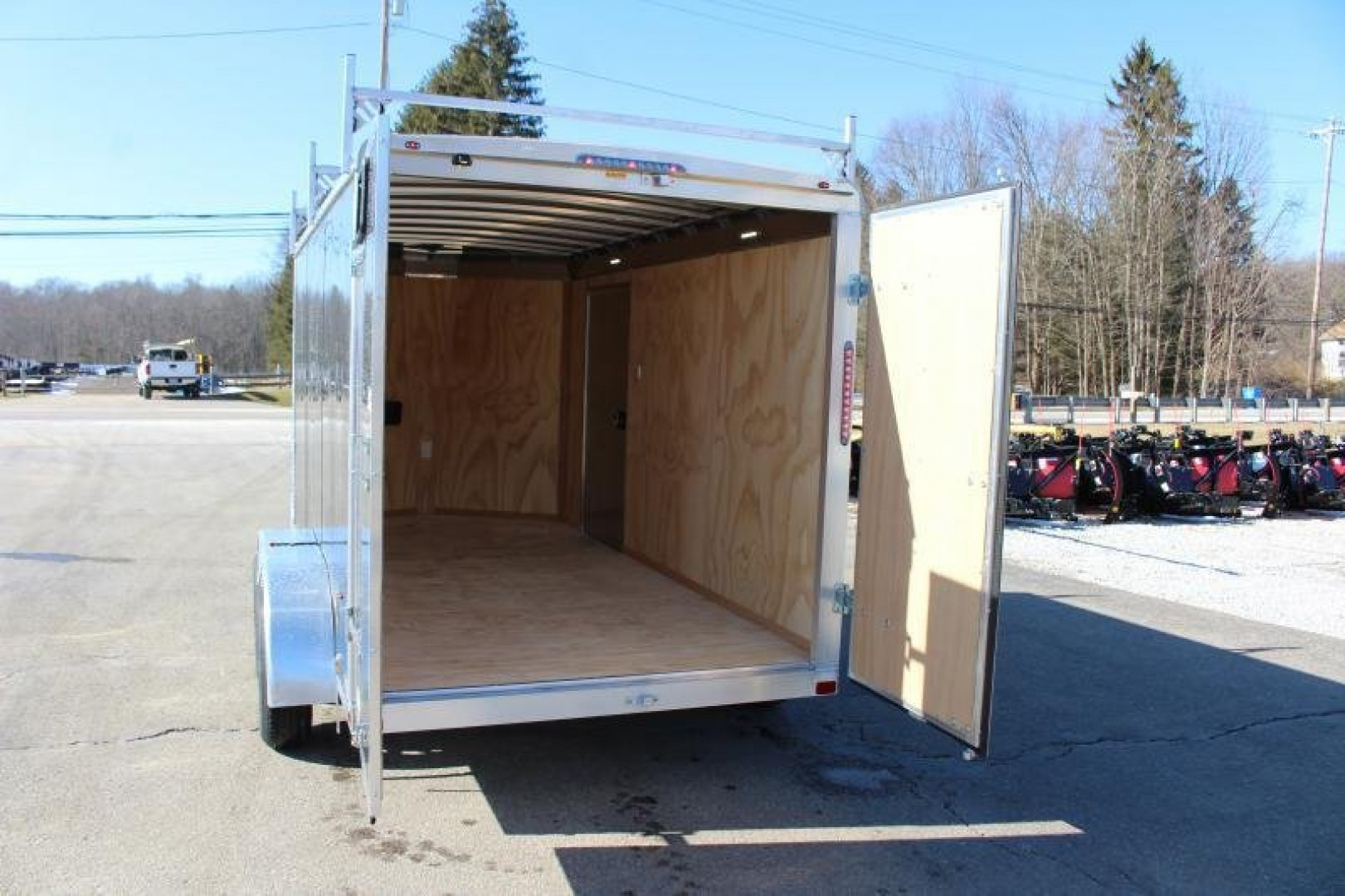 New 2025 NEO Trailers NAV 6' x 12' Aluminum Enclosed Cargo Trailer - Double Rear Doors - 6' Interior Height - 7000# GVW