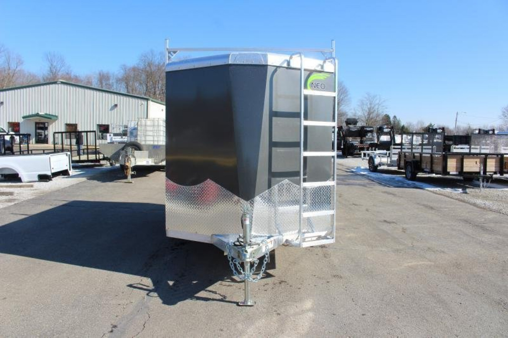 New 2025 NEO Trailers NAV 6' x 12' Aluminum Enclosed Cargo Trailer - Double Rear Doors - 6' Interior Height - 7000# GVW
