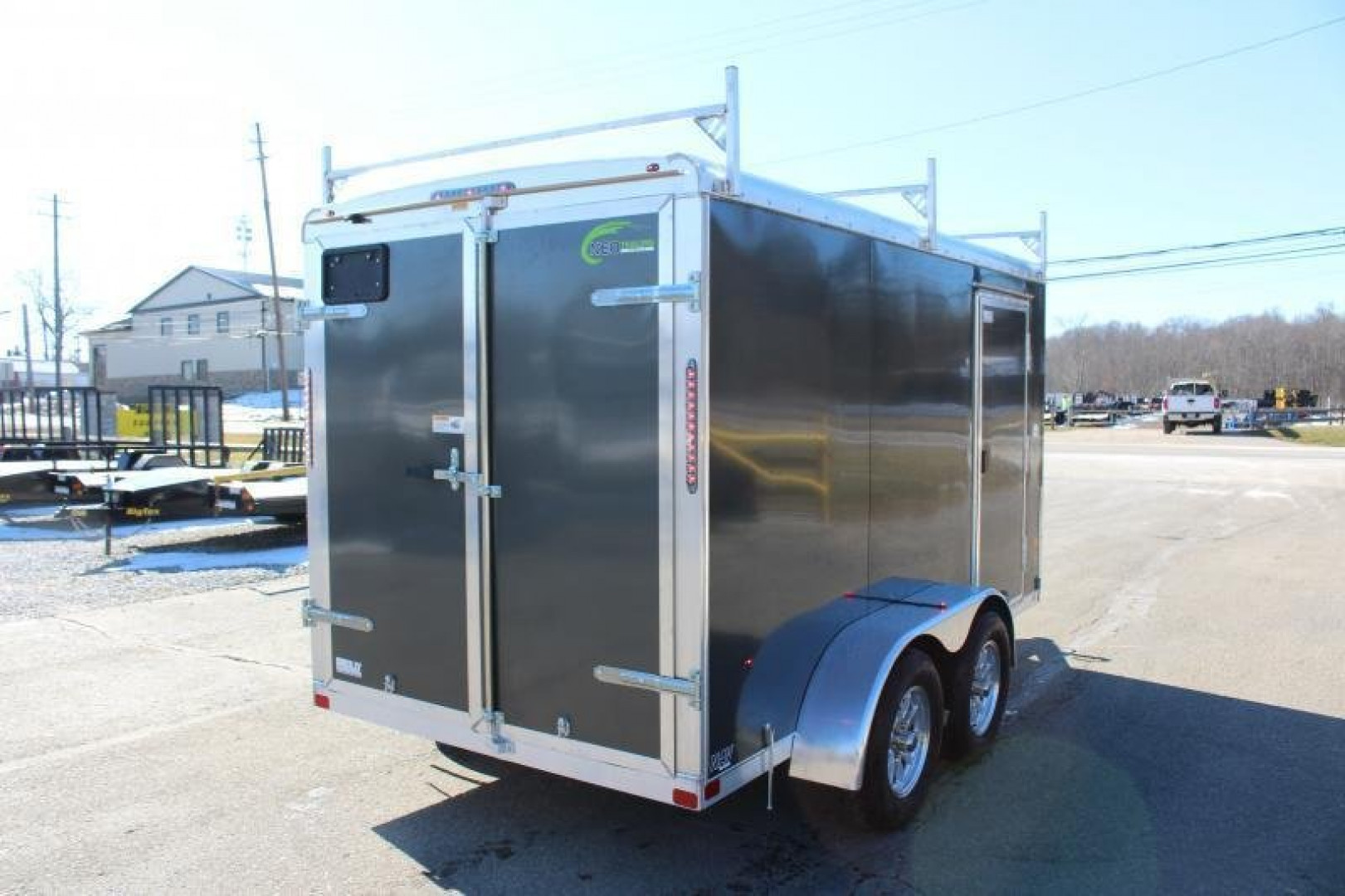 New 2025 NEO Trailers NAV 6' x 12' Aluminum Enclosed Cargo Trailer - Double Rear Doors - 6' Interior Height - 7000# GVW
