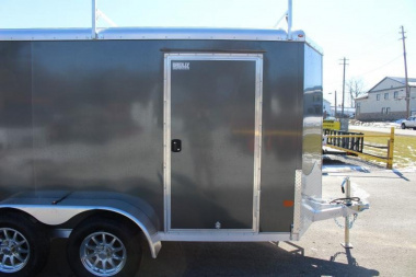 New 2025 NEO Trailers NAV 6' x 12' Aluminum Enclosed Cargo Trailer - Double Rear Doors - 6' Interior Height - 7000# GVW