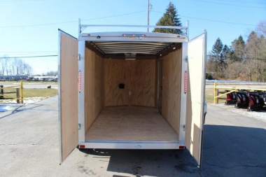 New 2025 NEO Trailers NAV 6' x 12' Aluminum Enclosed Cargo Trailer - Double Rear Doors - 6' Interior Height - 7000# GVW