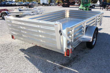 New 2025 Hillsboro 6' 6"  x 12' Aluminum Utility Trailer- 2990# GVW - Bi-Fold Ramp - Removable Side Panels