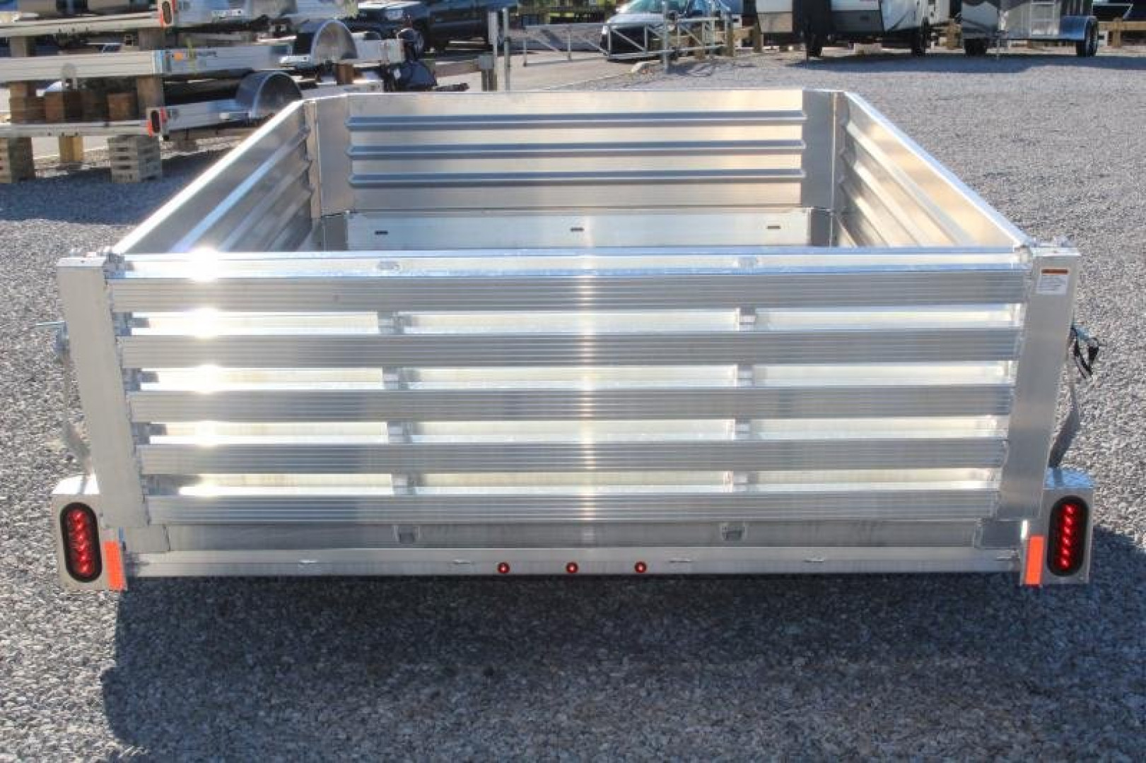New 2025 Hillsboro 6' 6"  x 10' Aluminum Utility Trailer- 2990# GVW - Bi-Fold Ramp - Removable Side Panels