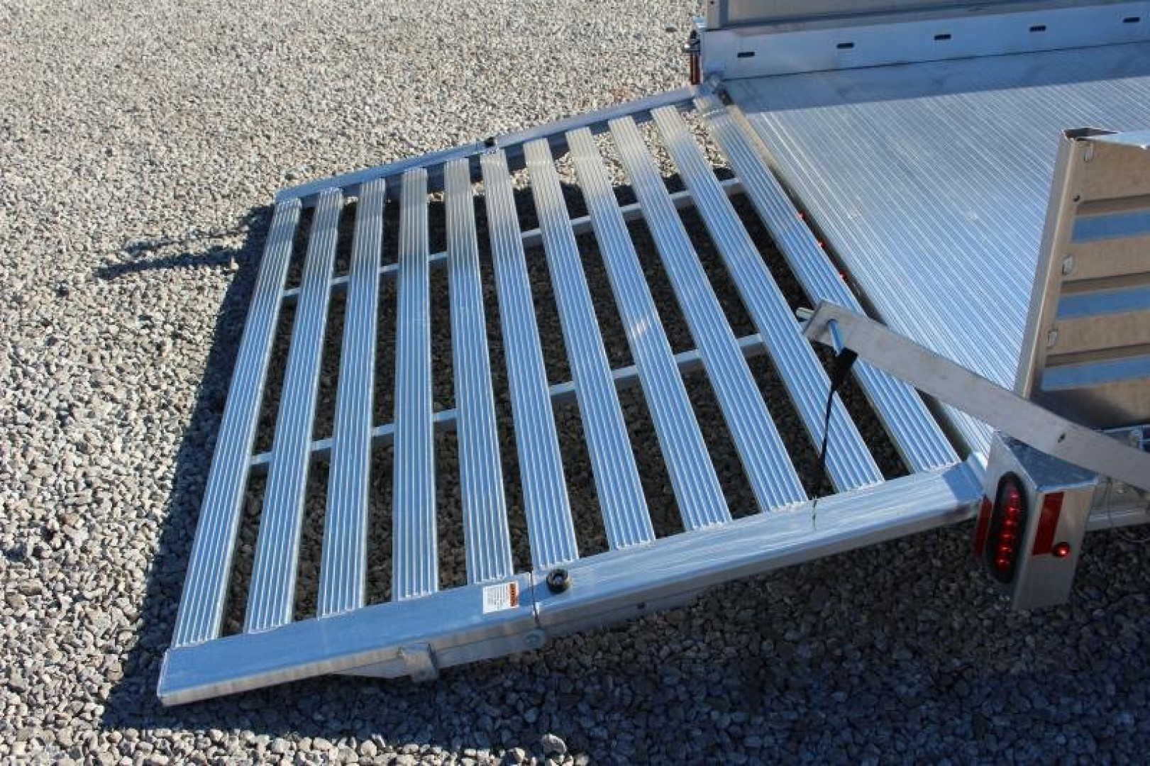 New 2025 Hillsboro 6' 6"  x 10' Aluminum Utility Trailer- 2990# GVW - Bi-Fold Ramp - Removable Side Panels