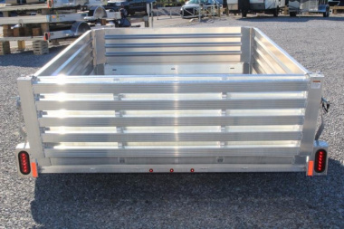 New 2025 Hillsboro 6' 6"  x 10' Aluminum Utility Trailer- 2990# GVW - Bi-Fold Ramp - Removable Side Panels