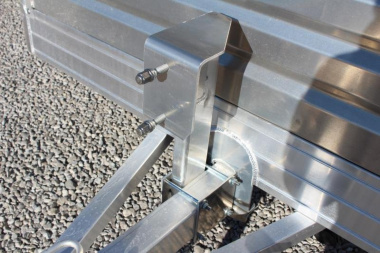 New 2025 Hillsboro 6' 6"  x 10' Aluminum Utility Trailer- 2990# GVW - Bi-Fold Ramp - Removable Side Panels