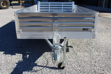 New 2025 Hillsboro 6' 6"  x 12' Aluminum Utility Trailer- 2990# GVW - Bi-Fold Ramp - Removable Side Panels