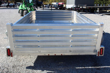 New 2025 Hillsboro 6' 6"  x 12' Aluminum Utility Trailer- 2990# GVW - Bi-Fold Ramp - Removable Side Panels
