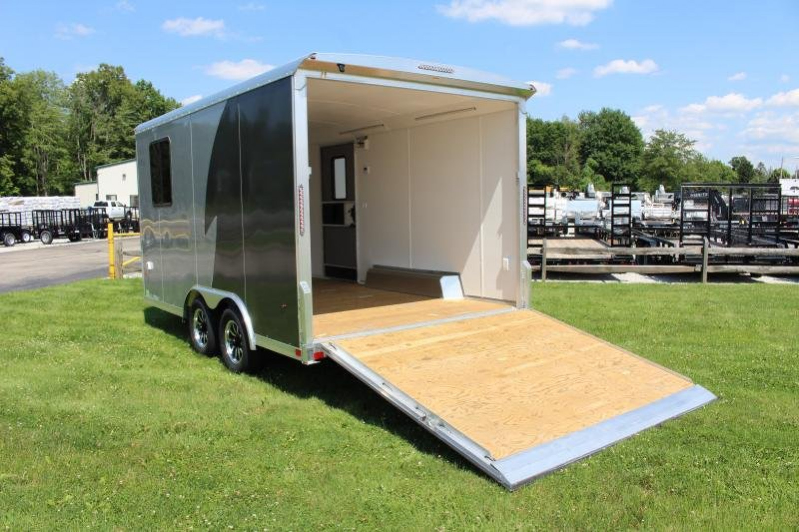 New 2025 NEO Trailers NAUX 8.5' x 14' Aluminum UTV Hauler X Enclosed Trailer - Ramp Door - 7' Interior Height - 7000# GVW