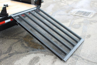 New 2025 Sure-Trac 7' x 12' + 4' Front Platform - Hydraulic Dump Trailer - Scissor Lift - Steel Ramps - 14000# GVW