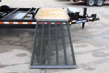 New 2025 Sure-Trac 7' x 12' + 4' Front Platform - Hydraulic Dump Trailer - Scissor Lift - Steel Ramps - 14000# GVW