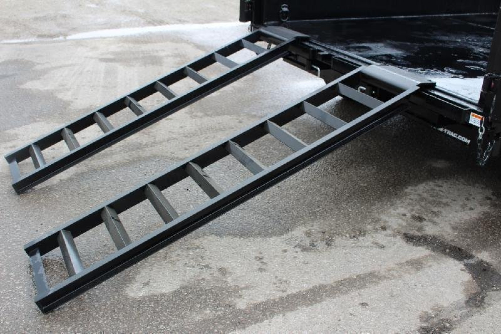 New 2025 Sure-Trac 7' x 12' + 4' Front Platform - Hydraulic Dump Trailer - Scissor Lift - Steel Ramps - 14000# GVW