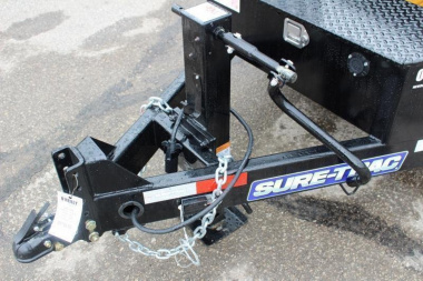 New 2025 Sure-Trac 7' x 12' + 4' Front Platform - Hydraulic Dump Trailer - Scissor Lift - Steel Ramps - 14000# GVW