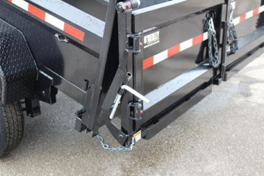 New 2025 Sure-Trac 7' x 12' + 4' Front Platform - Hydraulic Dump Trailer - Scissor Lift - Steel Ramps - 14000# GVW