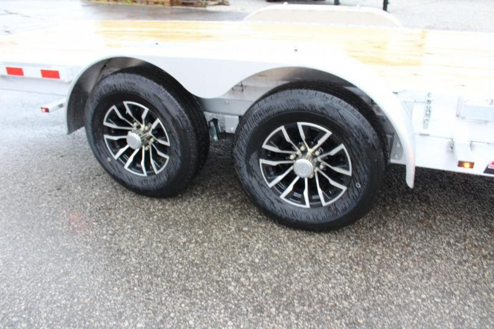 New 2024 H & H Trailer 6'10" x 18' Speed Loader Power Tilt Aluminum Car Hauler - 9900# GVW