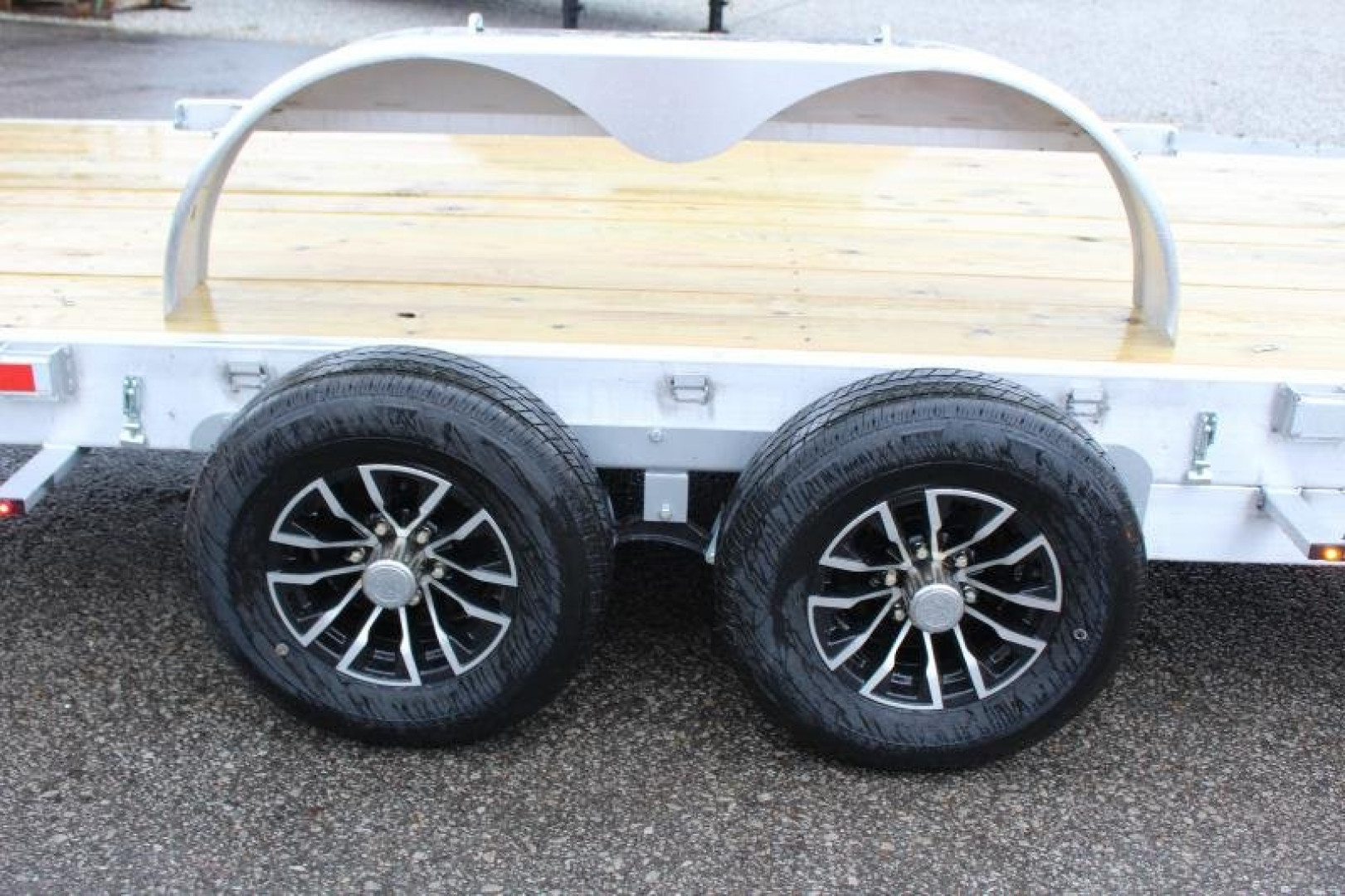 New 2024 H & H Trailer 6'10" x 18' Speed Loader Power Tilt Aluminum Car Hauler - 9900# GVW