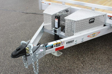 New 2024 H & H Trailer 6'10" x 18' Speed Loader Power Tilt Aluminum Car Hauler - 9900# GVW