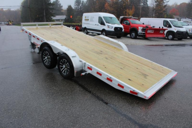 New 2024 H & H Trailer 6'10" x 18' Speed Loader Power Tilt Aluminum Car Hauler - 9900# GVW