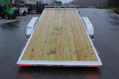 New 2024 H & H Trailer 6'10" x 18' Speed Loader Power Tilt Aluminum Car Hauler - 9900# GVW