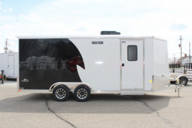 New 2024 NEO Trailers NAUX 8.5' x 18' Aluminum UTV Hauler X Enclosed Trailer - Ramp Door - 7' Interior Height - 7000# GVW