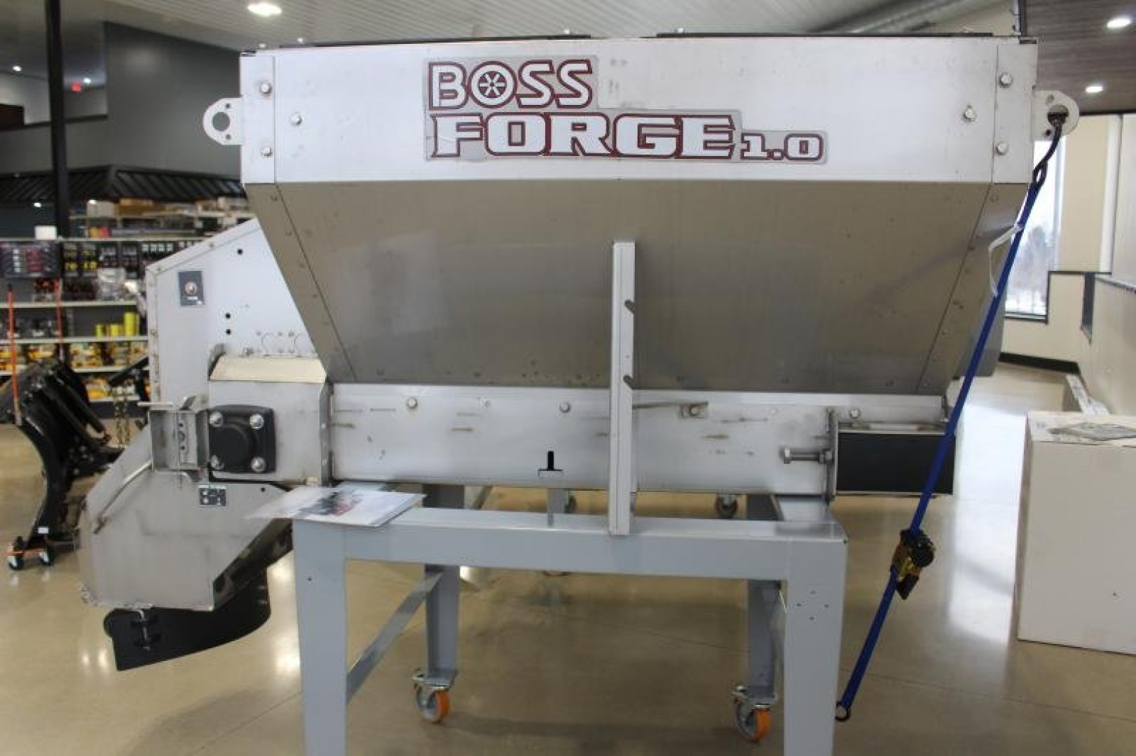 New 2023 BOSS 1.0 Cubic Yard Forge Salt Spreader - Pintle Chain
