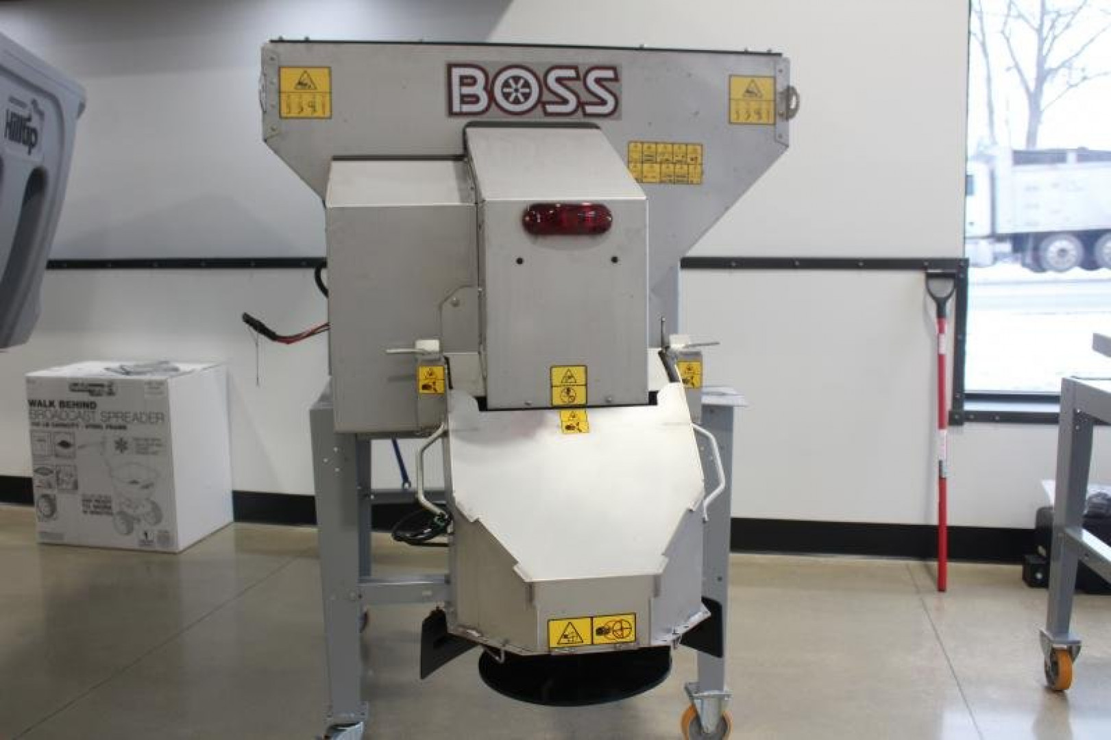 New 2023 BOSS 1.0 Cubic Yard Forge Salt Spreader - Pintle Chain
