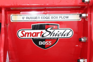 New 2023 BOSS 6' SK-R Rubber Edge Box Plow - Skid Steer