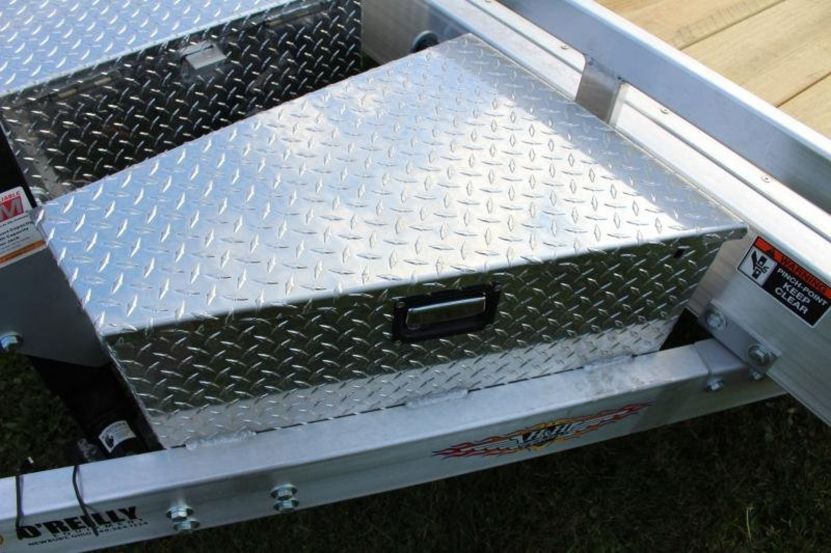 New 2024 H & H Trailer 7' x 18' Speed Loader Power Tilt Aluminum Car Hauler - 14000# GVW