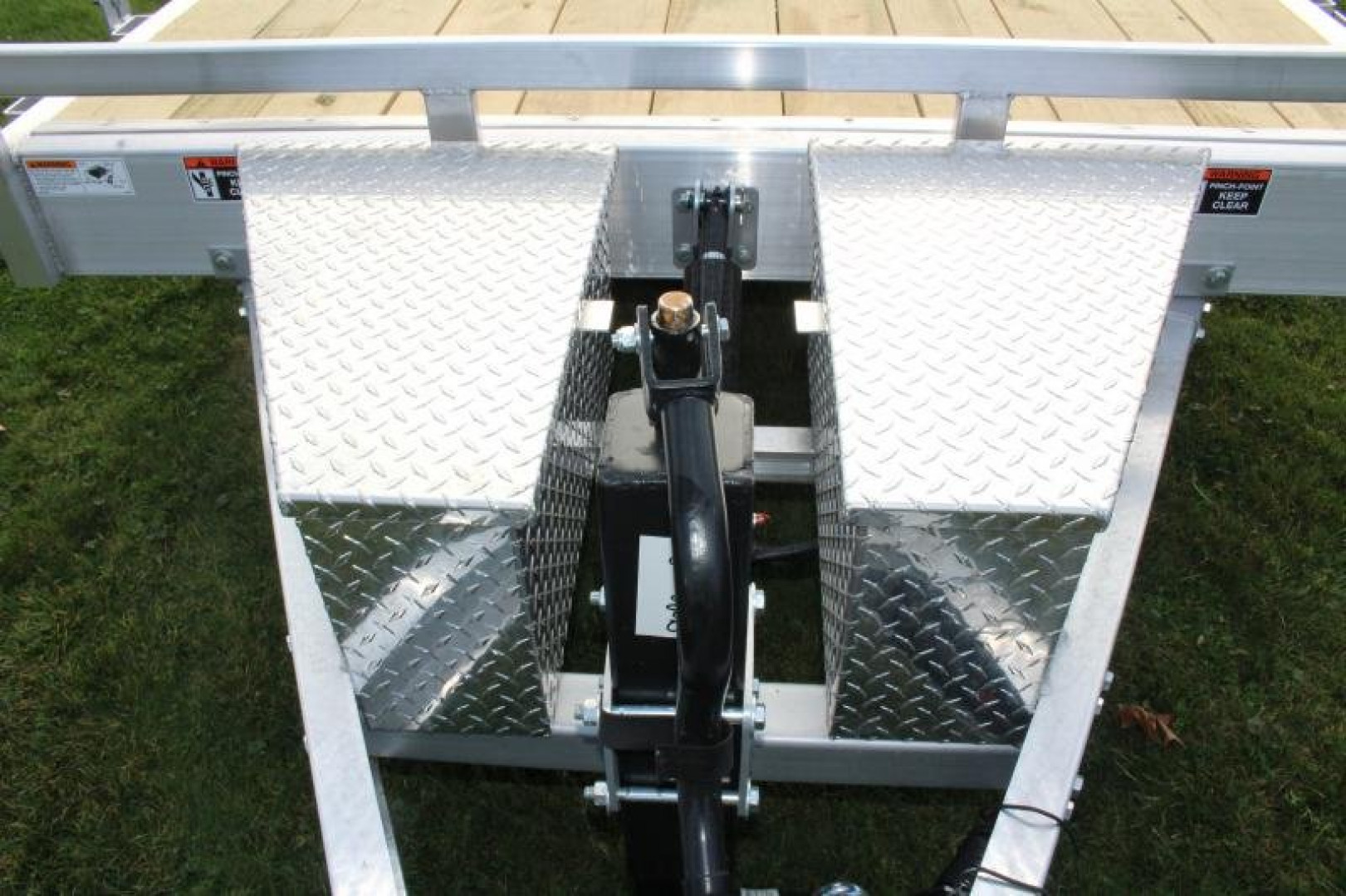 New 2024 H & H Trailer 7' x 18' Speed Loader Power Tilt Aluminum Car Hauler - 14000# GVW
