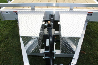 New 2024 H & H Trailer 7' x 18' Speed Loader Power Tilt Aluminum Car Hauler - 14000# GVW
