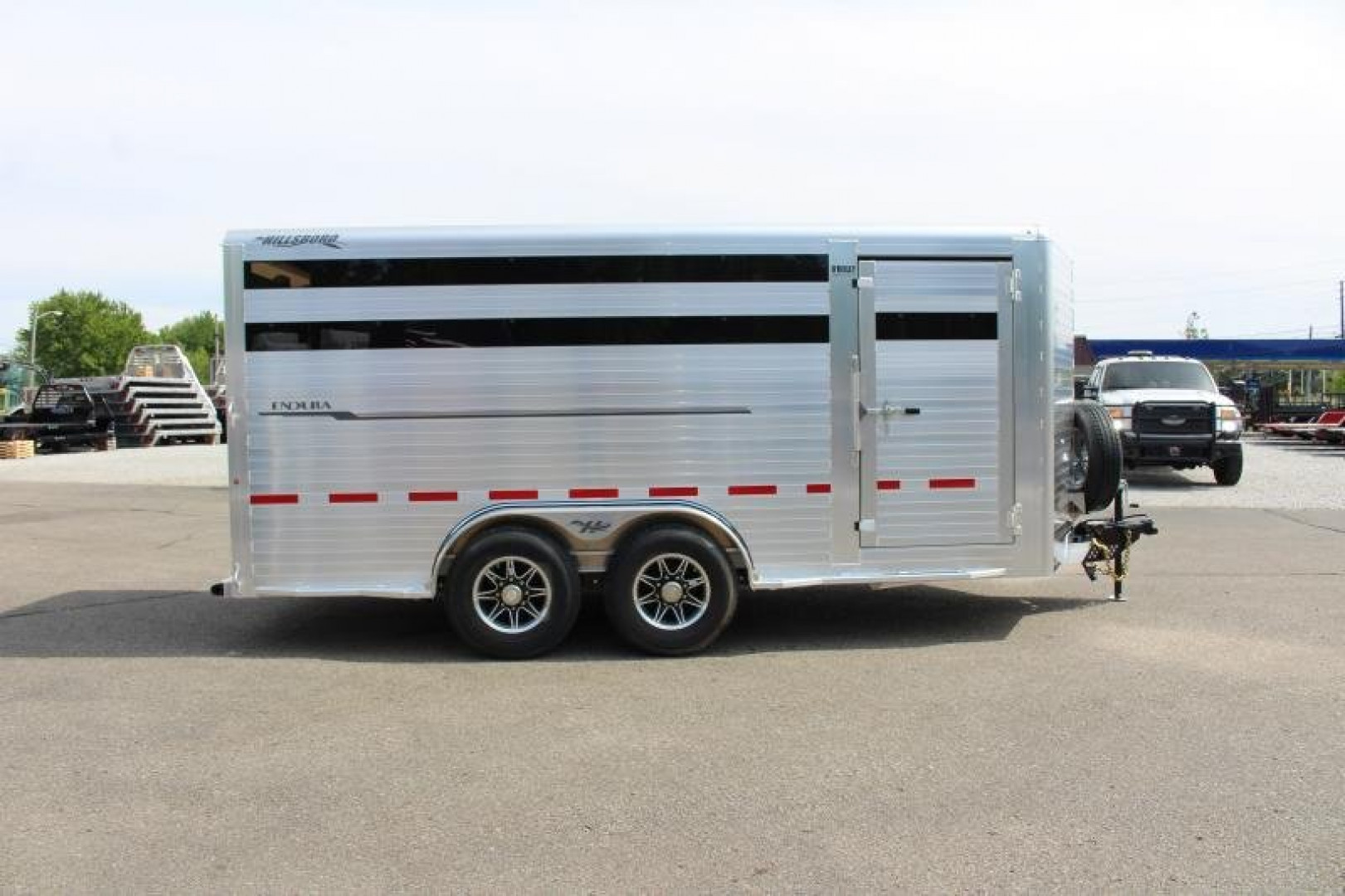 New 2023 Hillsboro Industries Endura 7' x 16' Stock / Stock Combo Trailer - 6'8" Tall