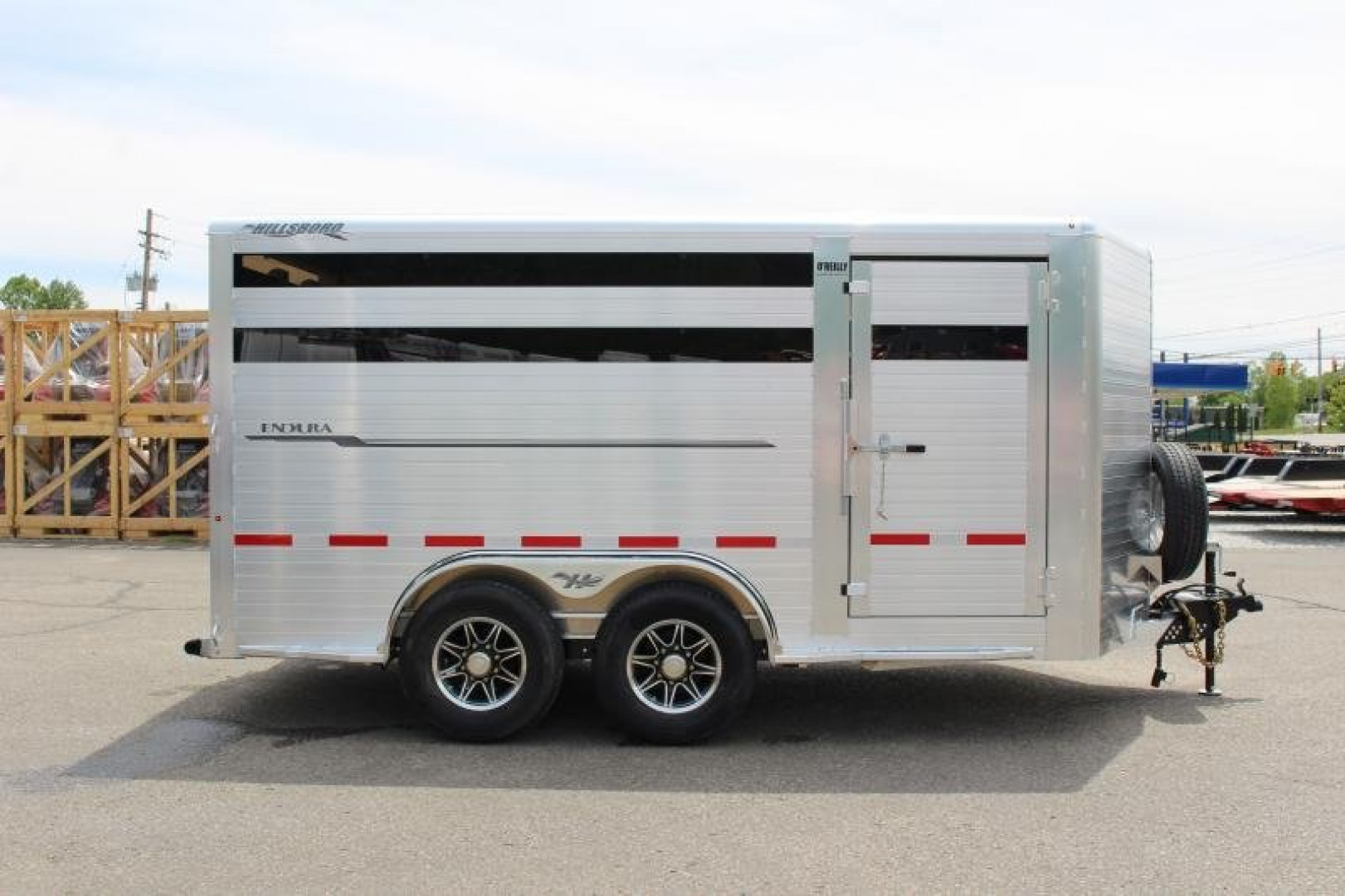 New 2023 Hillsboro Industries Endura 7' x 14' Stock / Stock Combo Trailer - 6'8" Tall