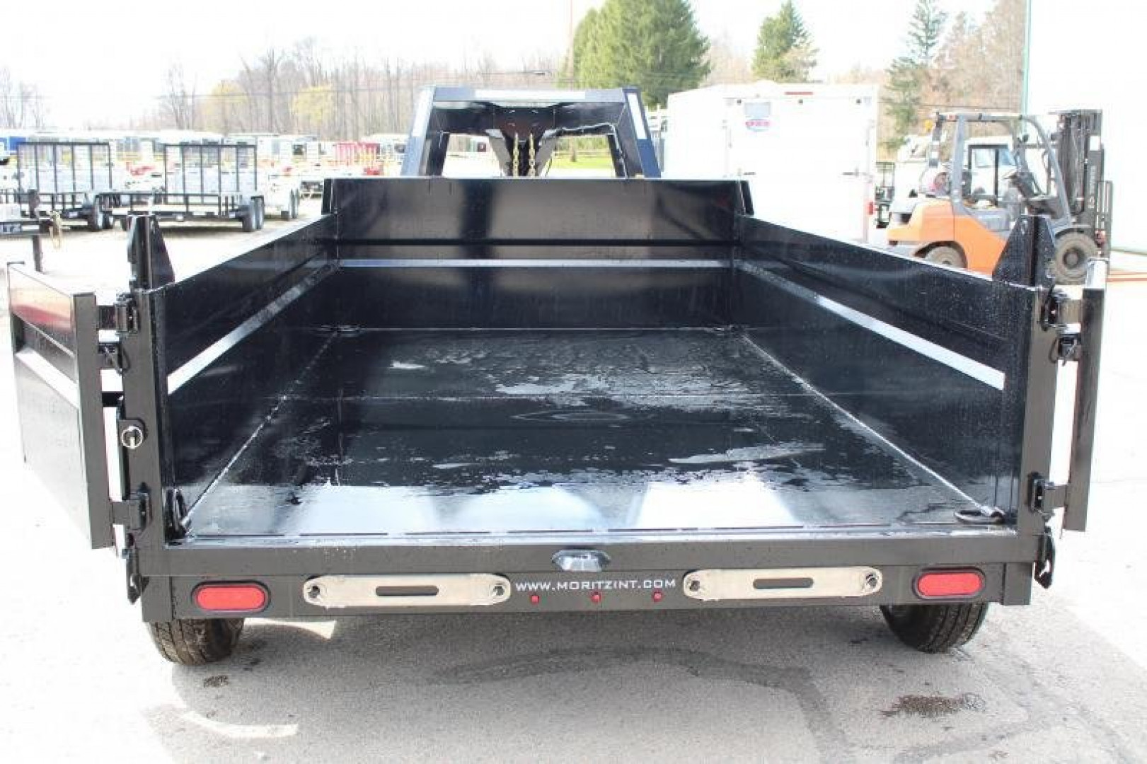 New 2023 Moritz 6'10" x 12' Heavy Commercial DLGH Series Gooseneck Dump Trailer - 14000# GVW