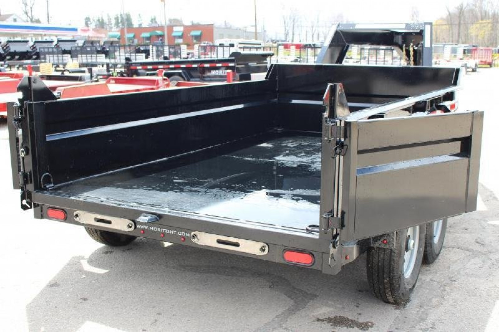 New 2023 Moritz 6'10" x 12' Heavy Commercial DLGH Series Gooseneck Dump Trailer - 14000# GVW