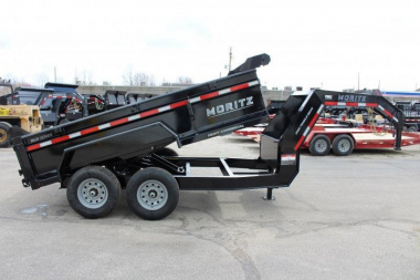 New 2023 Moritz 6'10" x 12' Heavy Commercial DLGH Series Gooseneck Dump Trailer - 14000# GVW