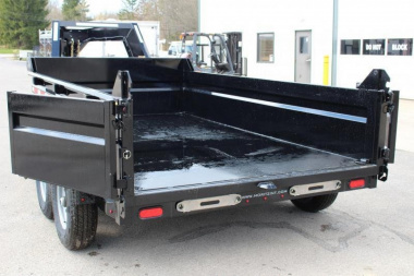 New 2023 Moritz 6'10" x 12' Heavy Commercial DLGH Series Gooseneck Dump Trailer - 14000# GVW