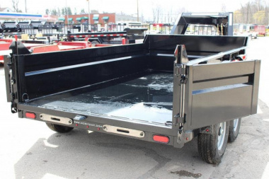 New 2023 Moritz 6'10" x 12' Heavy Commercial DLGH Series Gooseneck Dump Trailer - 14000# GVW