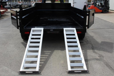 New 2023 Moritz 6'10" x 12' Heavy Commercial DLGH Series Gooseneck Dump Trailer - 14000# GVW