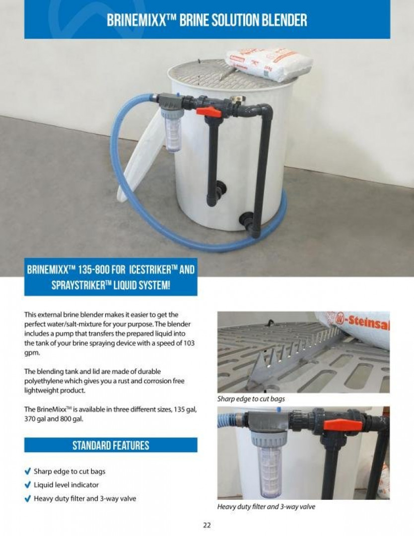 New 2022 HILLTIP 370 Gallon BRINEMIXX Brine Maker