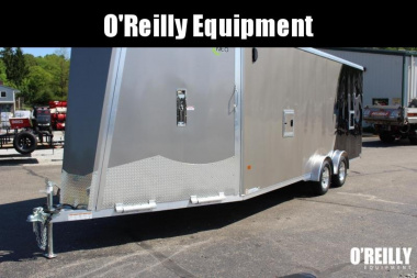 New 2022 NEO NASX 7.5' x 25' Aluminum All Sport X Enclosed Trailer - Ramp Door - Front Ramp - 7.5' Interior - Dual Fuel Doors - 7000# GVW