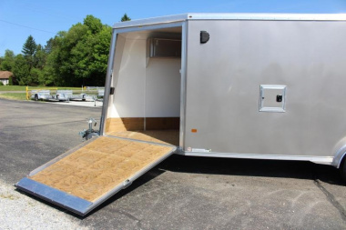 New 2022 NEO NASX 7.5' x 25' Aluminum All Sport X Enclosed Trailer - Ramp Door - Front Ramp - 7.5' Interior - Dual Fuel Doors - 7000# GVW