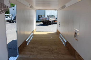 New 2022 NEO NASX 7.5' x 25' Aluminum All Sport X Enclosed Trailer - Ramp Door - Front Ramp - 7.5' Interior - Dual Fuel Doors - 7000# GVW