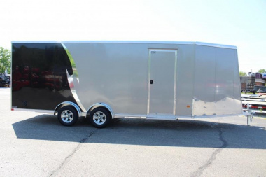 New 2022 NEO NASX 7.5' x 25' Aluminum All Sport X Enclosed Trailer - Ramp Door - Front Ramp - 7.5' Interior - Dual Fuel Doors - 7000# GVW
