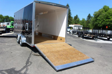 New 2022 NEO NASX 7.5' x 25' Aluminum All Sport X Enclosed Trailer - Ramp Door - Front Ramp - 7.5' Interior - Dual Fuel Doors - 7000# GVW