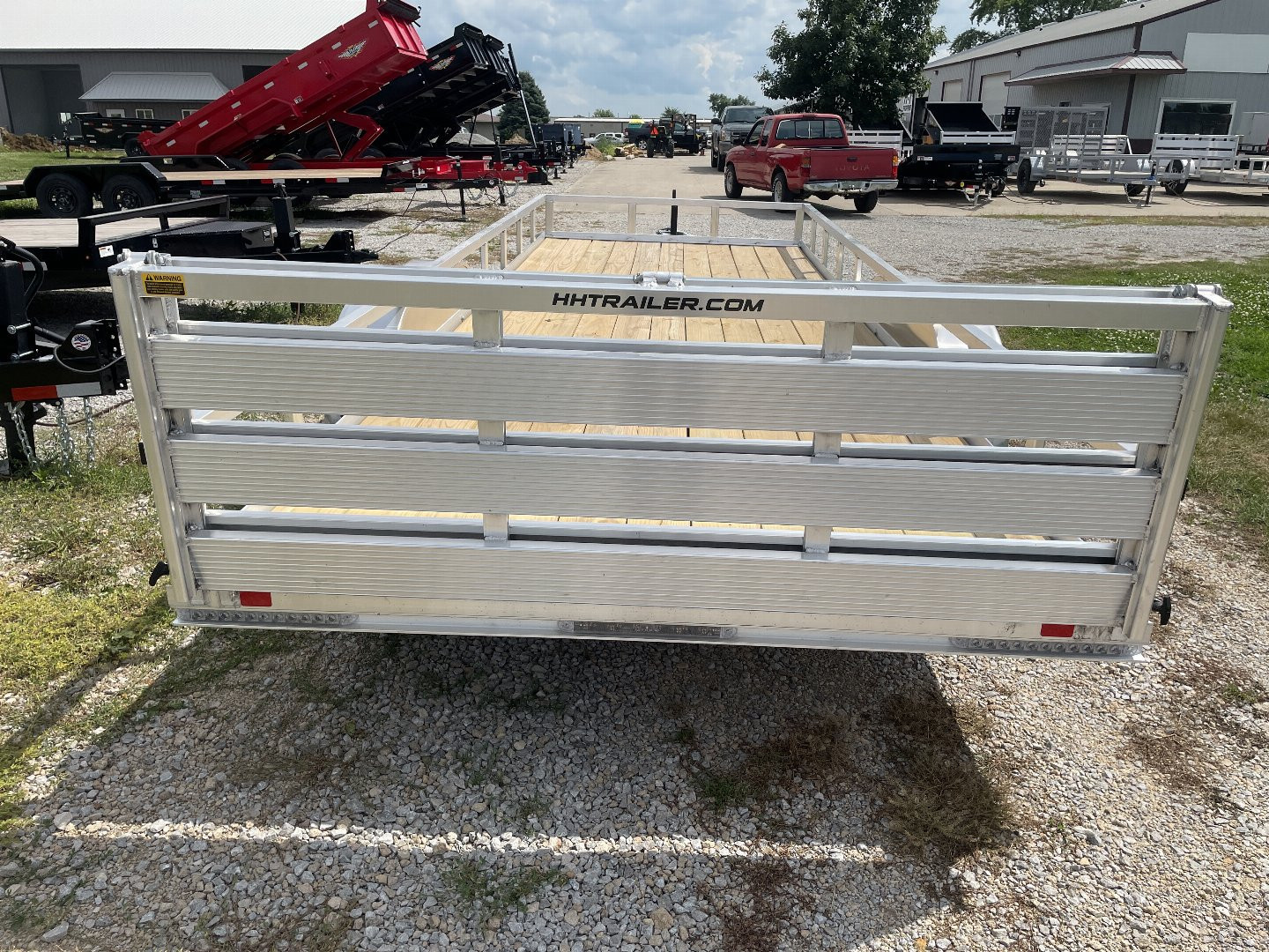 New 2025 H&H Trailers 82X20 Aluminum Rail Side Utility Tandem Utility Trailer