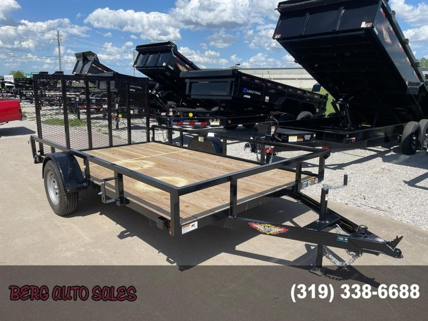 New 2025 H&H Trailers 76x12 Rail Side Utility Trailer