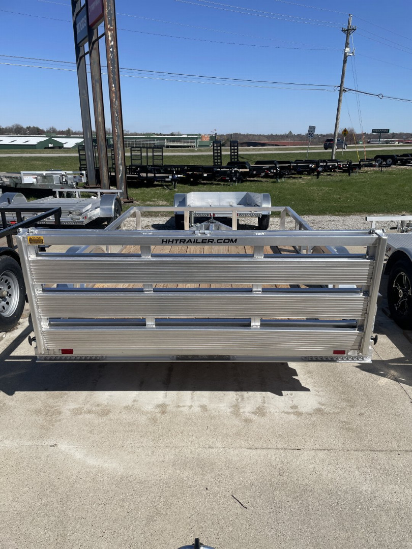 New 2025 H&H Trailers 76x10 Aluminum Rail Side Utility Trailer