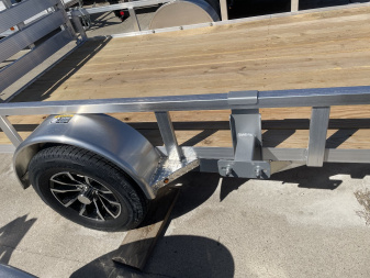 New 2025 H&H Trailers 76x10 Aluminum Rail Side Utility Trailer