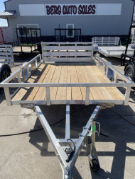 New 2025 H&H Trailers 76x10 Aluminum Rail Side Utility Trailer