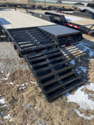 New 2023 H&H 82x18+4 Super Deluxe Ramp Equipment Trailer